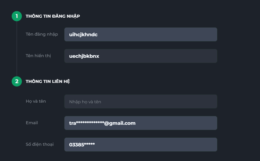 Khi đăng ký tài khoản người chơi thường gặp nhiều băn khoăn