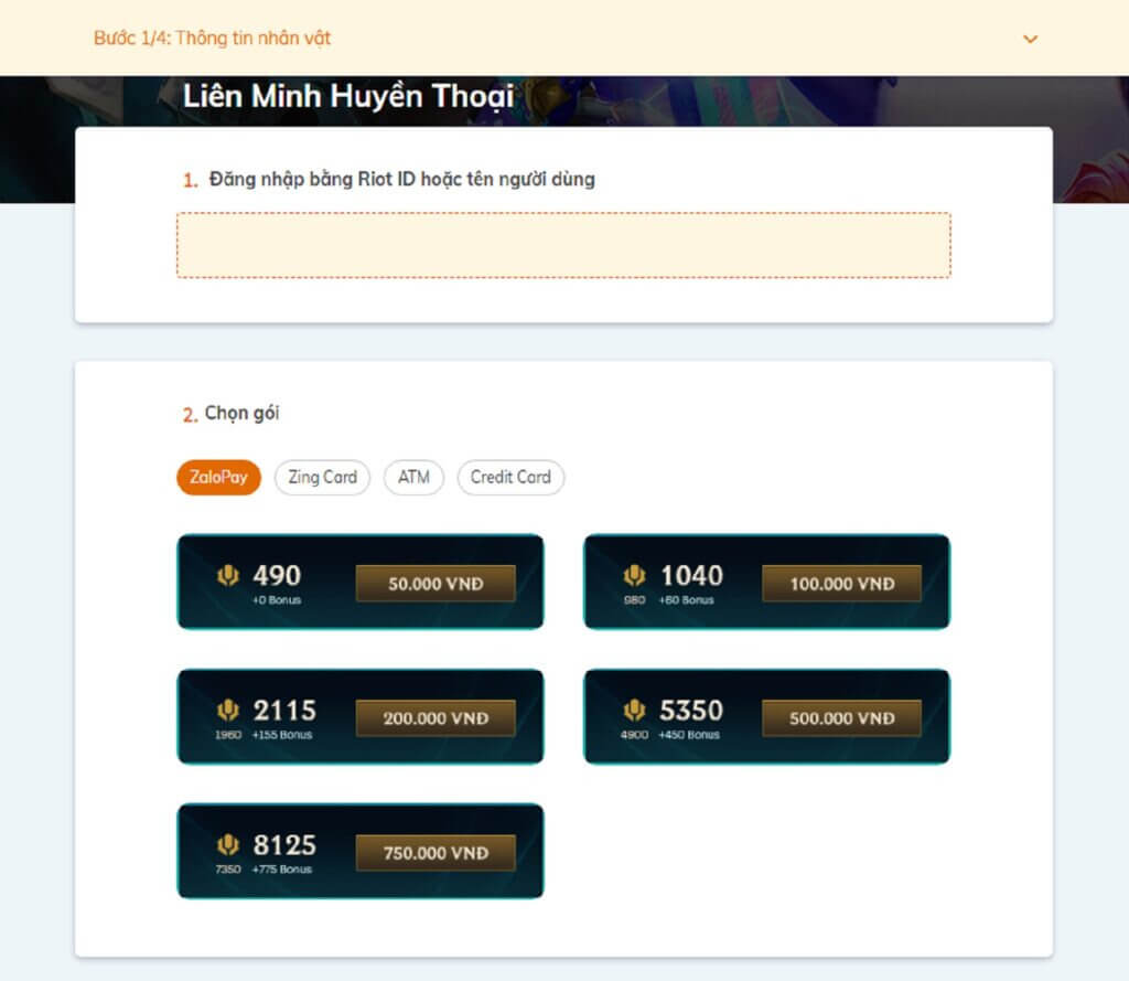 Hình thức thanh toán Zalo Pay